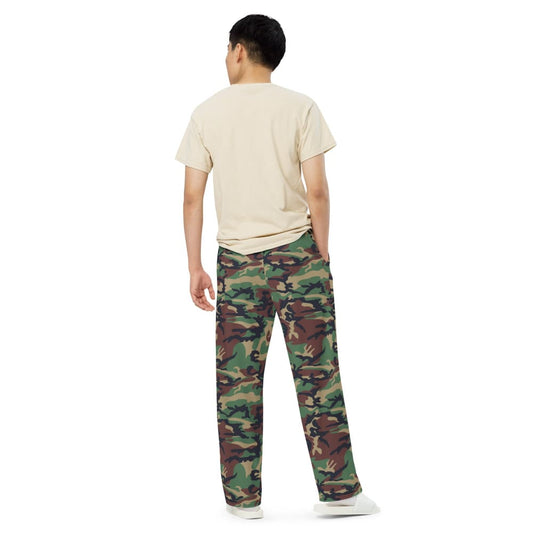 CAMO HQ - North Korean Woodland CAMO Women's Leggings with pockets