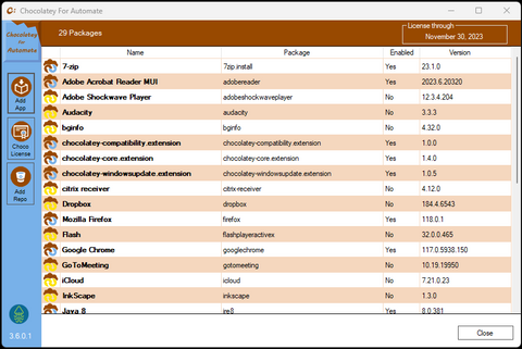 Chocolatey For Automate Global Manager