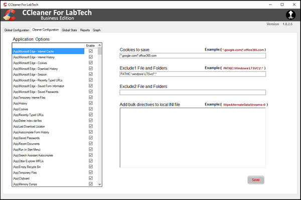 CCleaner Global Config