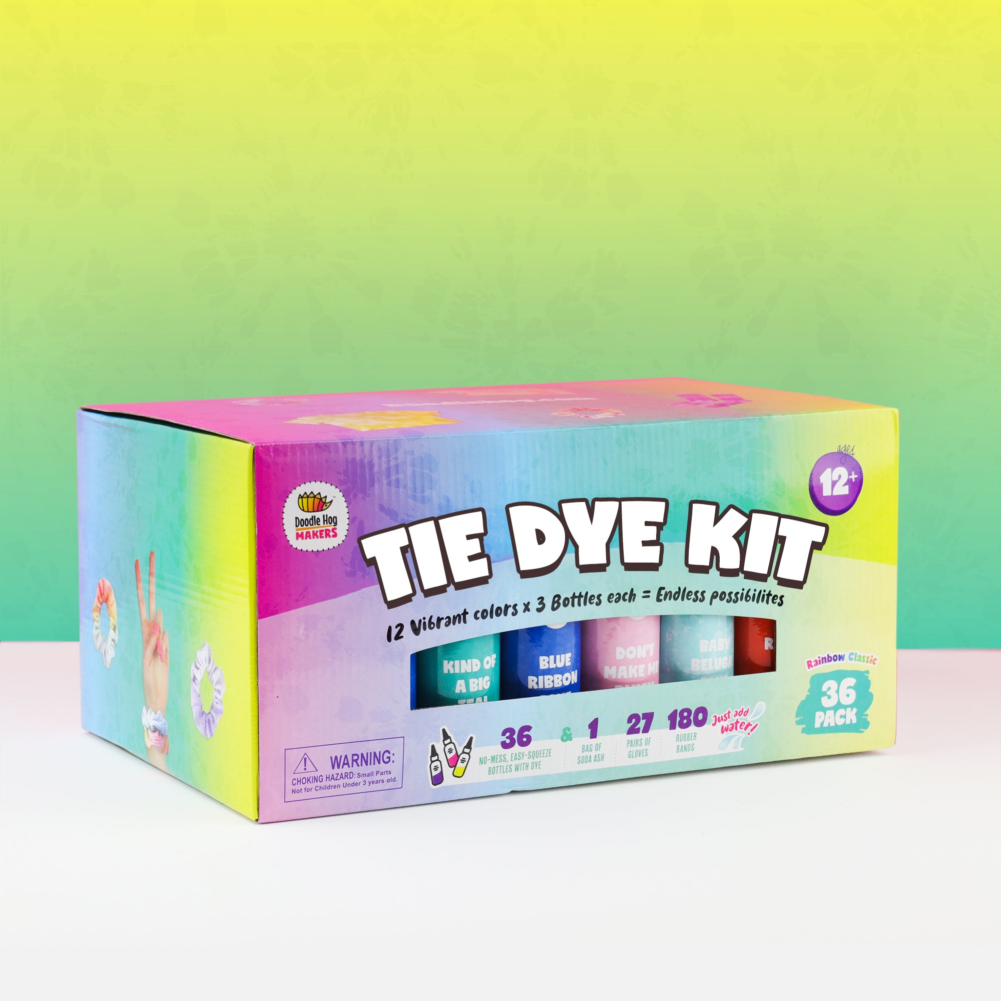 Tie Dye Kit: Rainbow Classic (36-Pack) - Doodle Hog product image