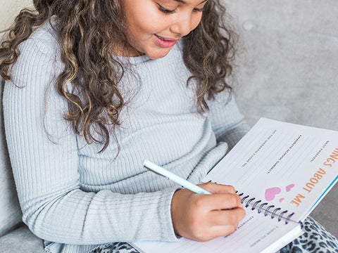 Child using her journal