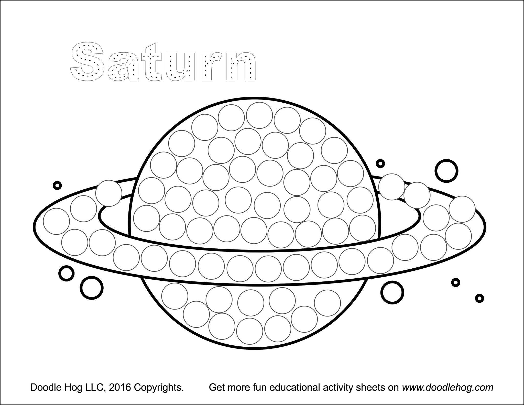 Free Download Space Rocket Mission Dot Worksheets Doodle Hog