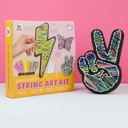 Doodle Hog Friendship Bracelet Making Kit, Huge Value, Letter Beads, Crafts for Girls, 20 Multi-Color Embroidery Floss, A-Z Alphabet