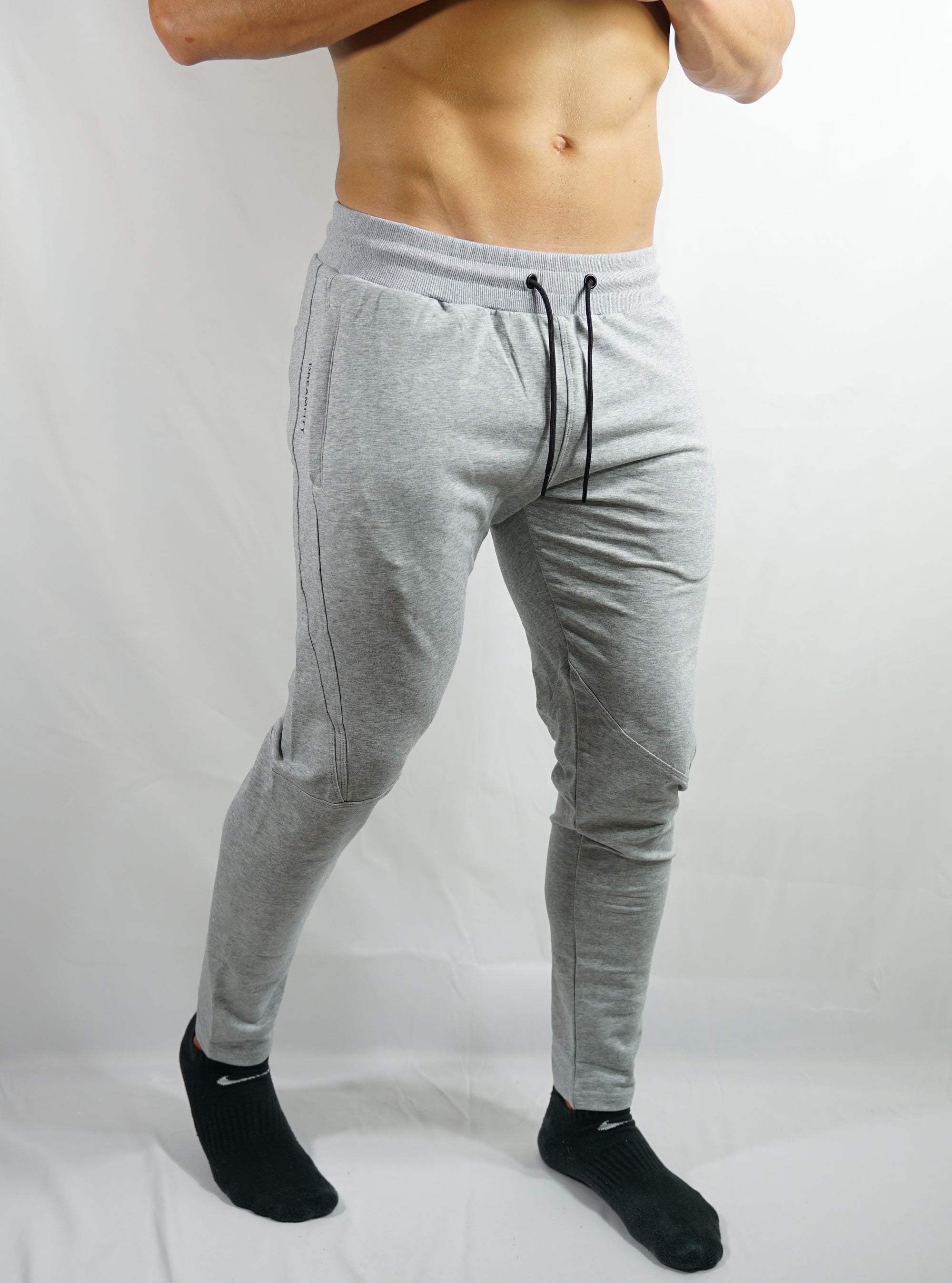 Premium Aesthetic Joggers - Slate Grey - DREAMFITT