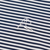 The Birdie Stripe | Performance Polo | The Birdie Stripe - Fleet Navy/White