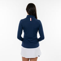 The Solid Performance Q-Zip | Solid - Admiral Navy - The Spring Azalea