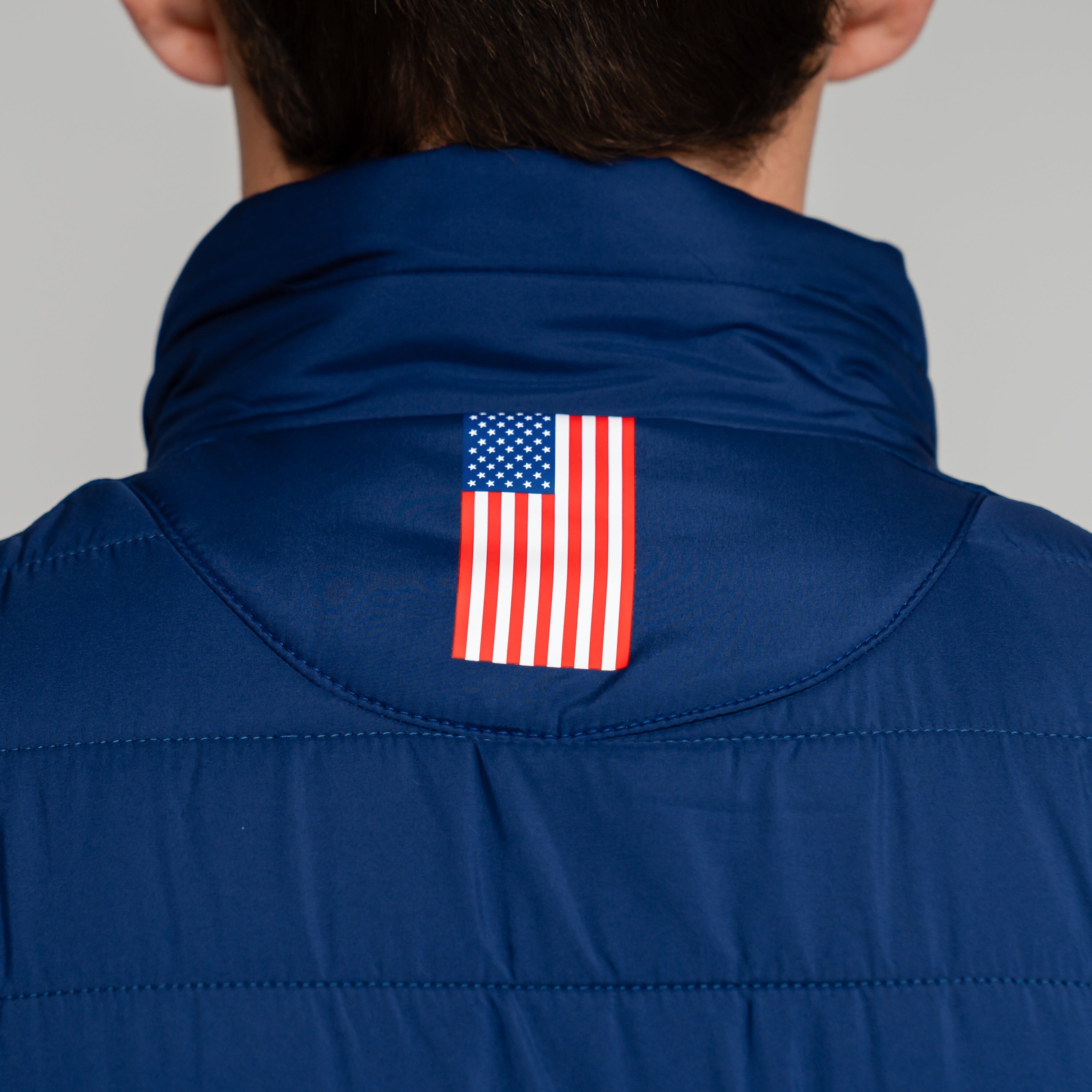 Fulton Performance Vest | Solid - Admiral Navy/White -  USA