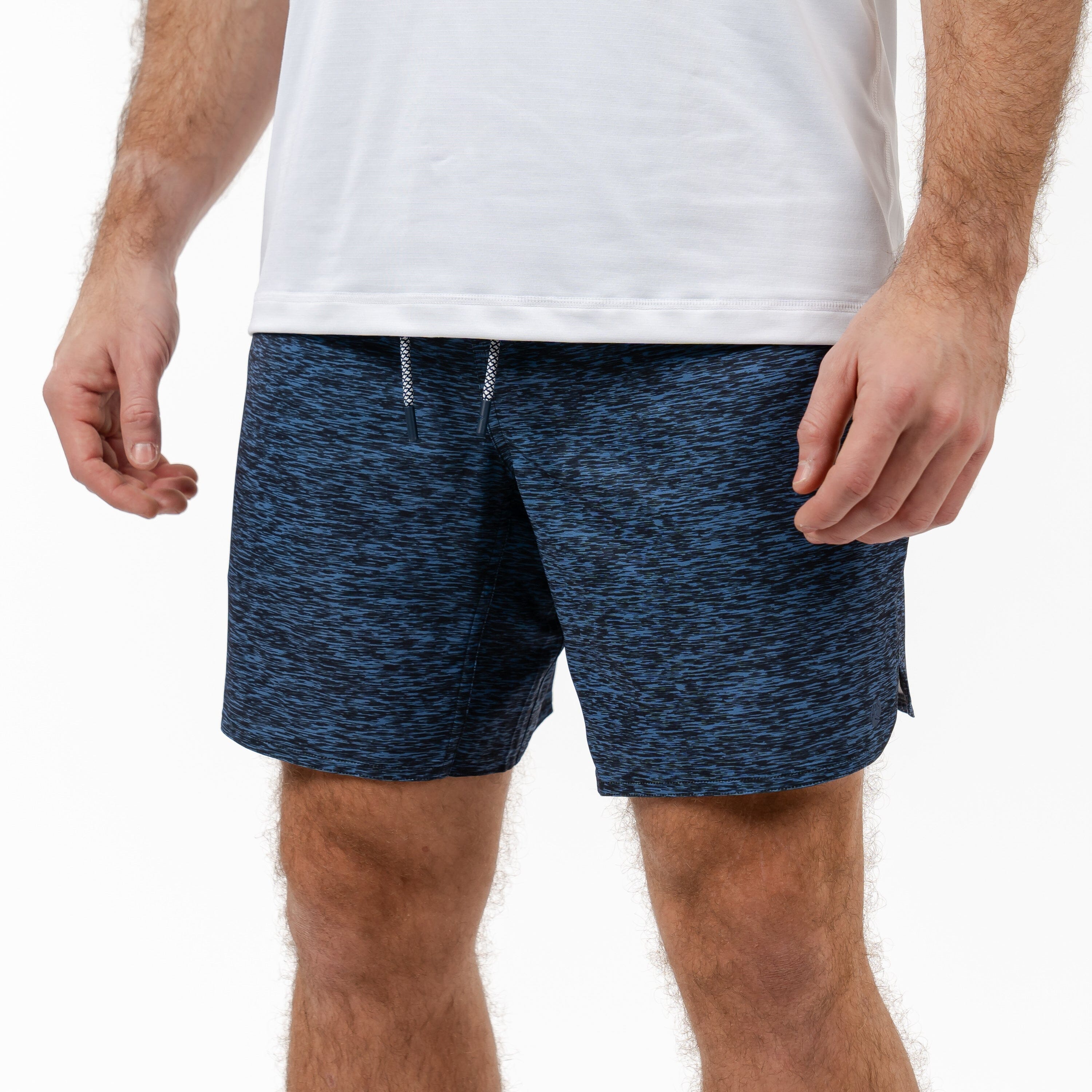 Grit Gym Short | The Haste Heather - Vintage Blue/Anchor Navy