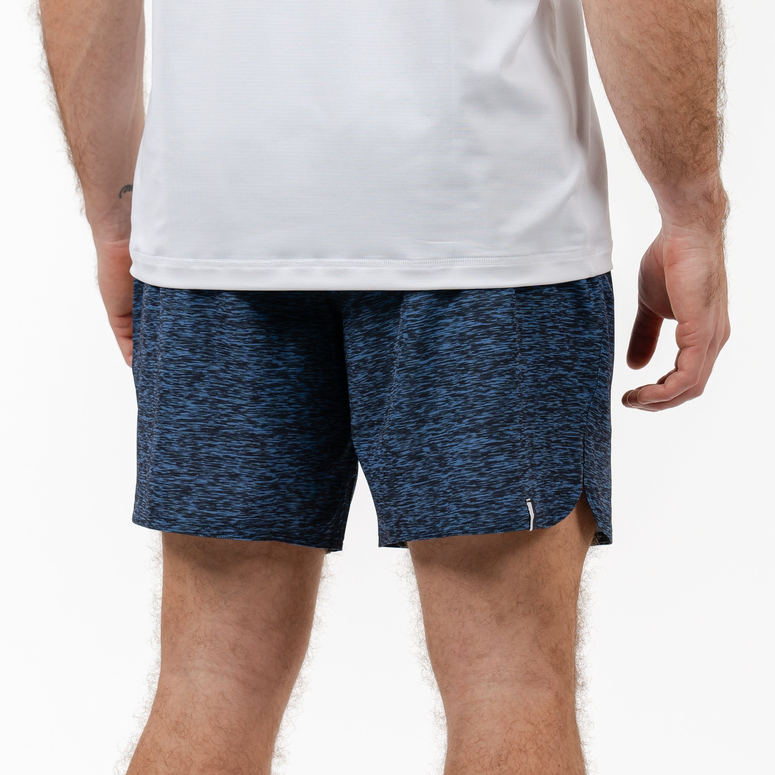 Grit Gym Short | The Haste Heather - Vintage Blue/Anchor Navy