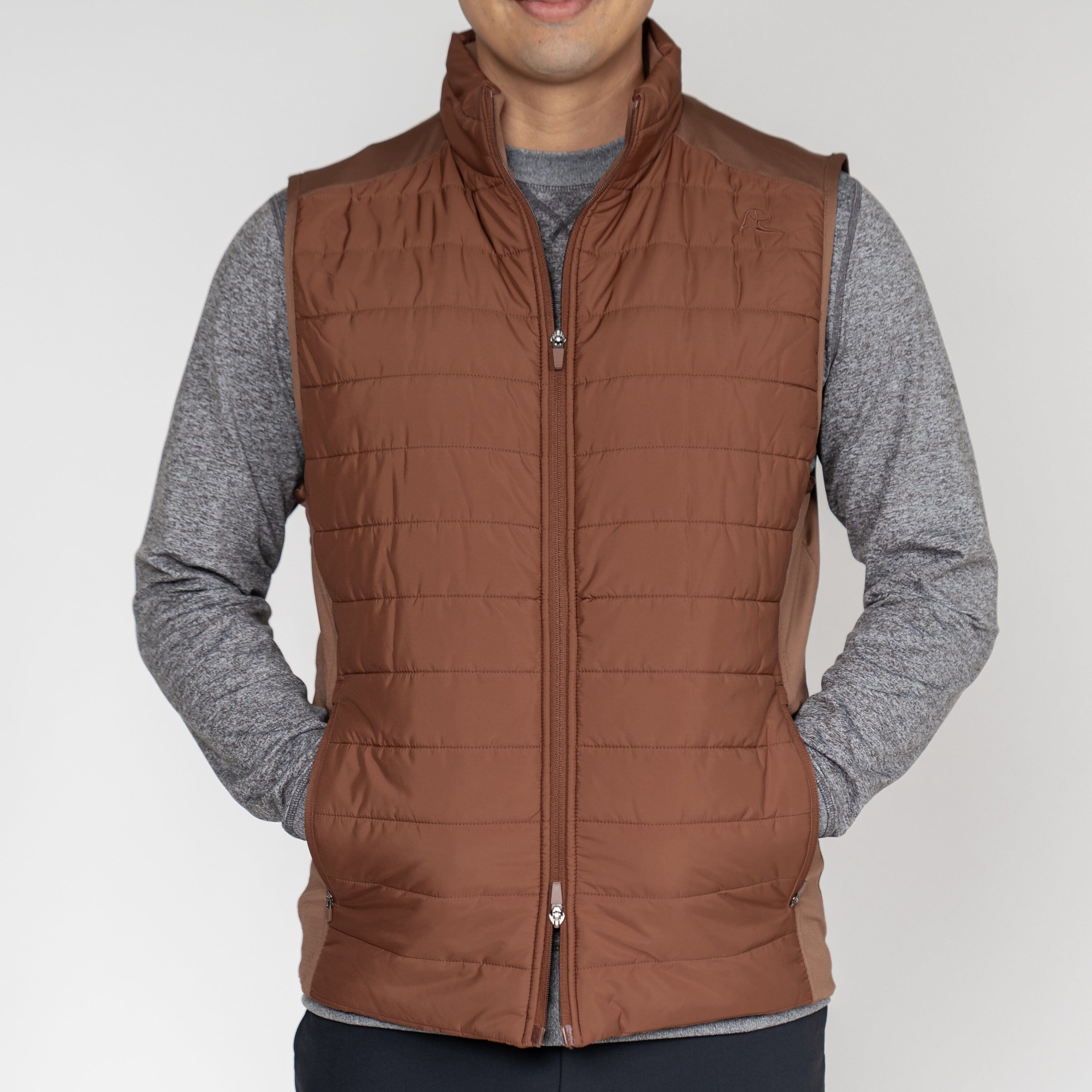 Fulton Performance Vest | Solid - Saddle Brown