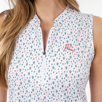 The Cactus Floral Sleeveless Zip | The Cactus Floral - White