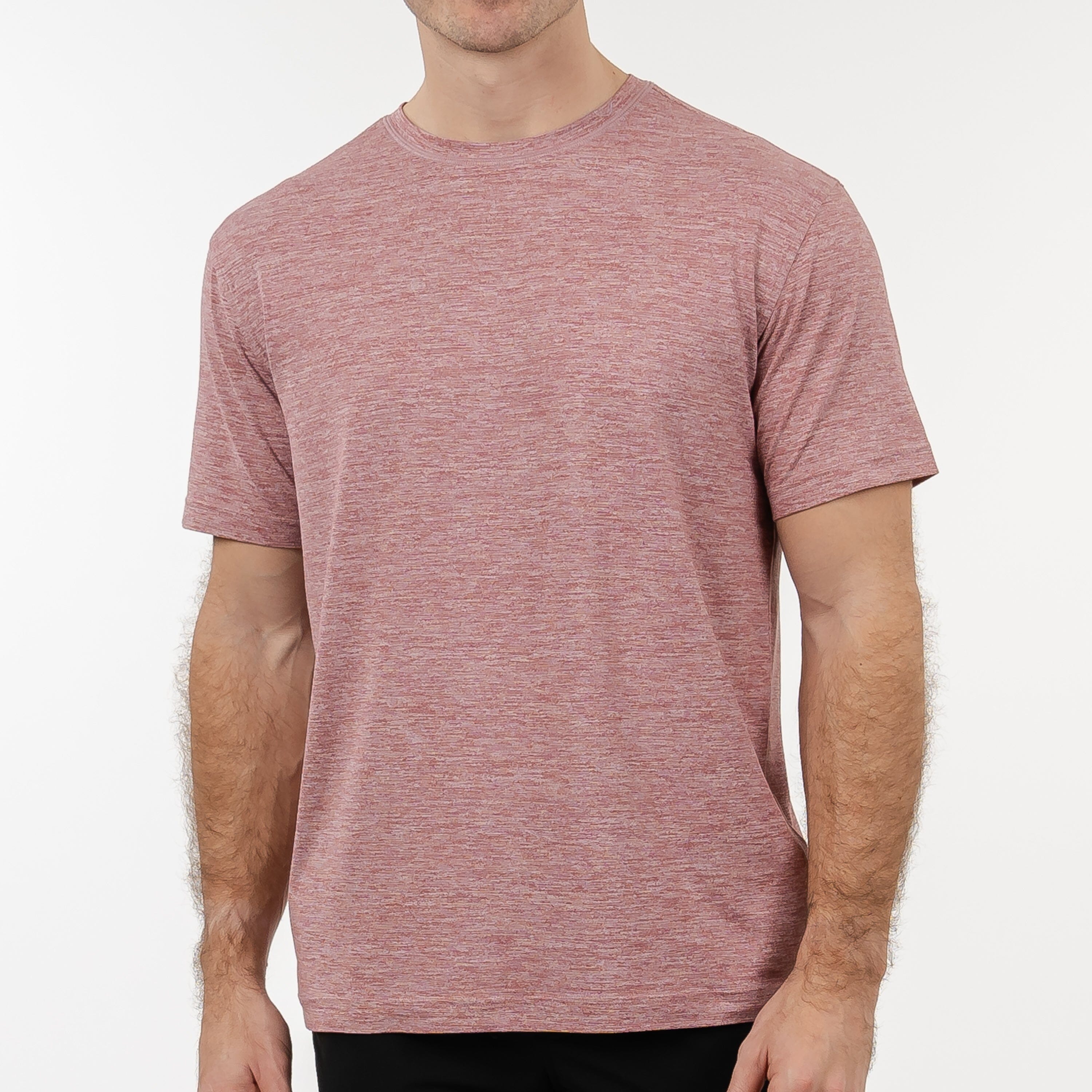 Tailwind Performance Tee | Heather - Red Card Red/White