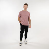 Tailwind Performance Tee | Heather - Red Card Red/White