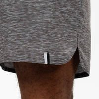 Grit Gym Short | The Haste Heather - Thunder Grey/Charcoal Grey