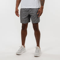 Grit Gym Short | The Haste Heather - Thunder Grey/Charcoal Grey