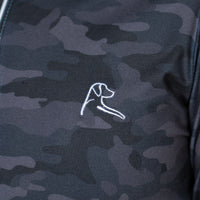 The Plyo Camo Performance Q-Zip | The Plyo Camo - Midnight Black