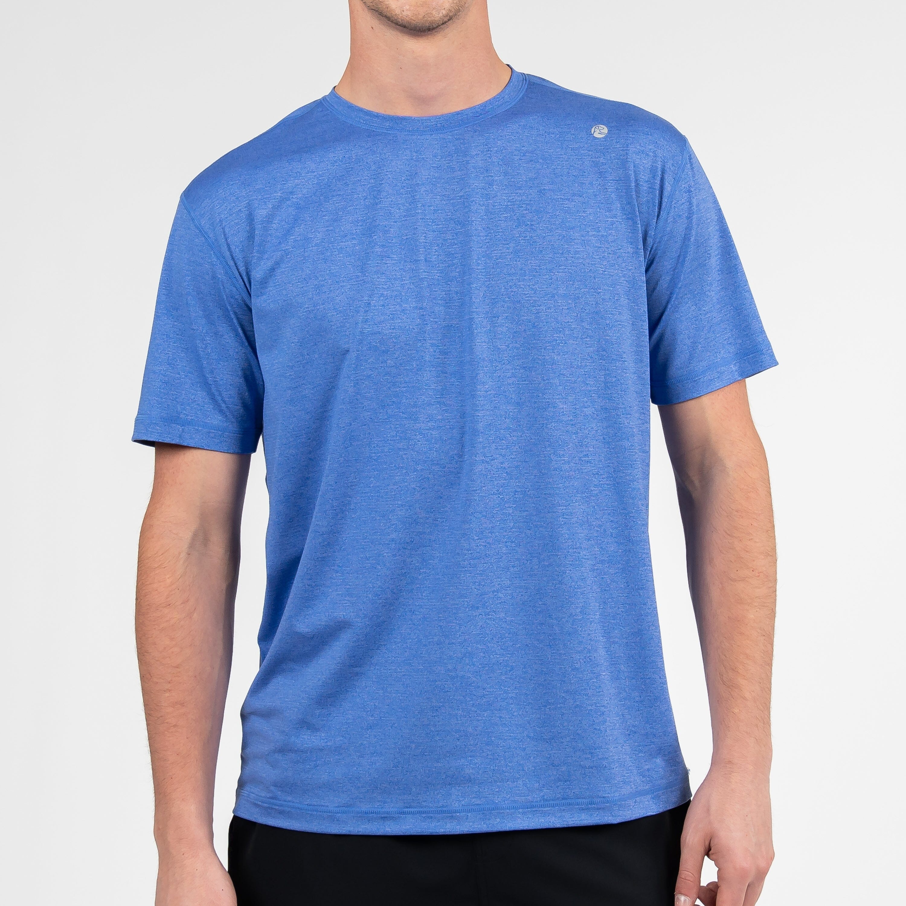 Blitz Tech Tee | Heather - Bunker Blue/Lavender Blue