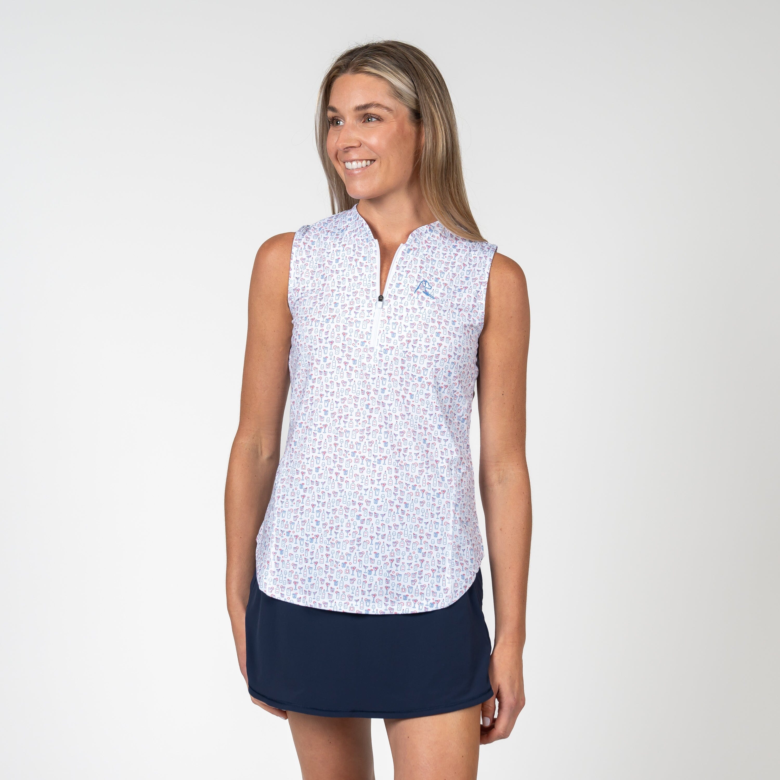 The Cocktail Of Cocktails Sleeveless Zip | The Cocktail Of Cocktails - White
