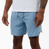 Grit Gym Short | Solid - Stone Blue