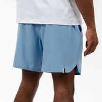 Grit Gym Short | Solid - Stone Blue