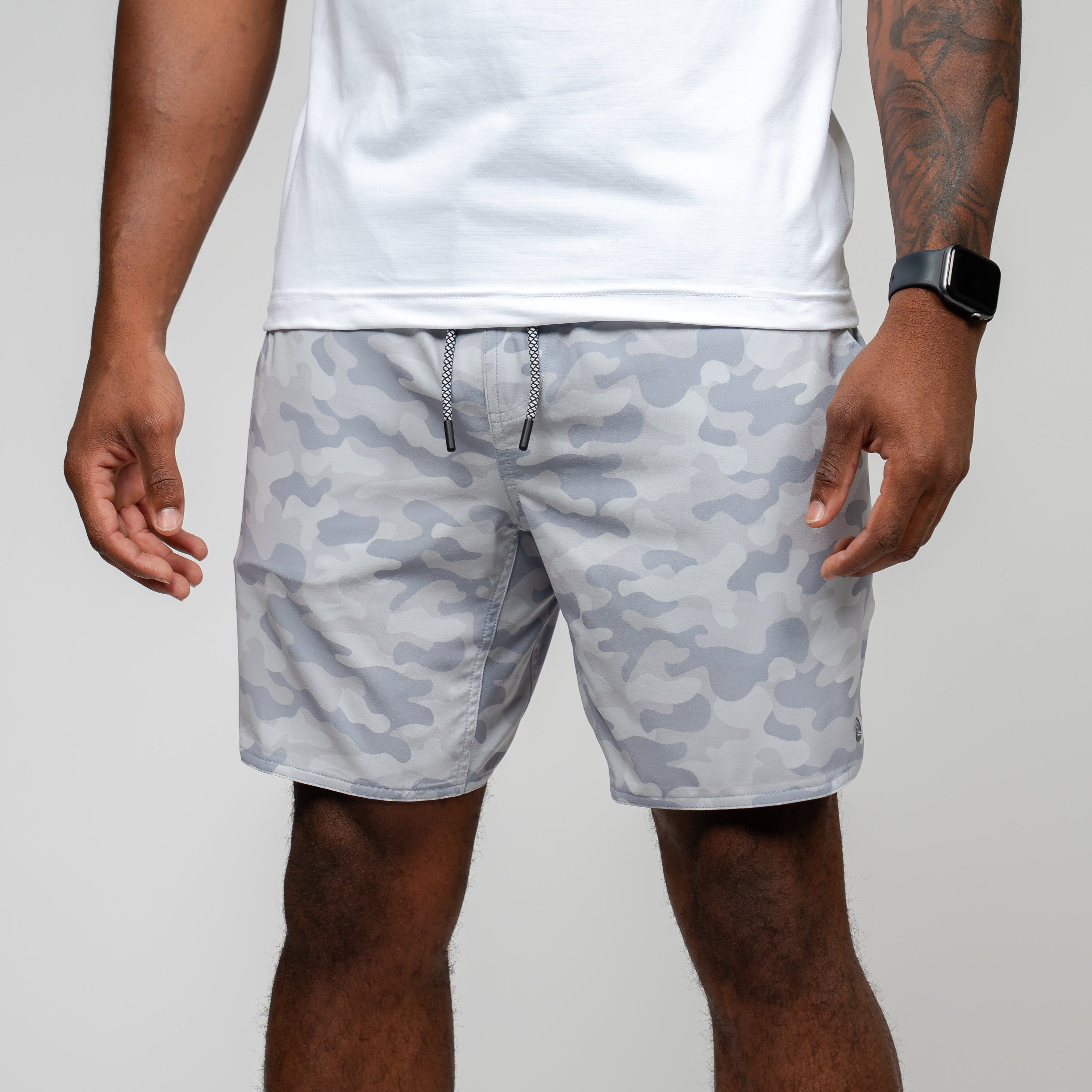 Grit Gym Short | The Barracks Camo - Thunder Grey/Sterling Grey