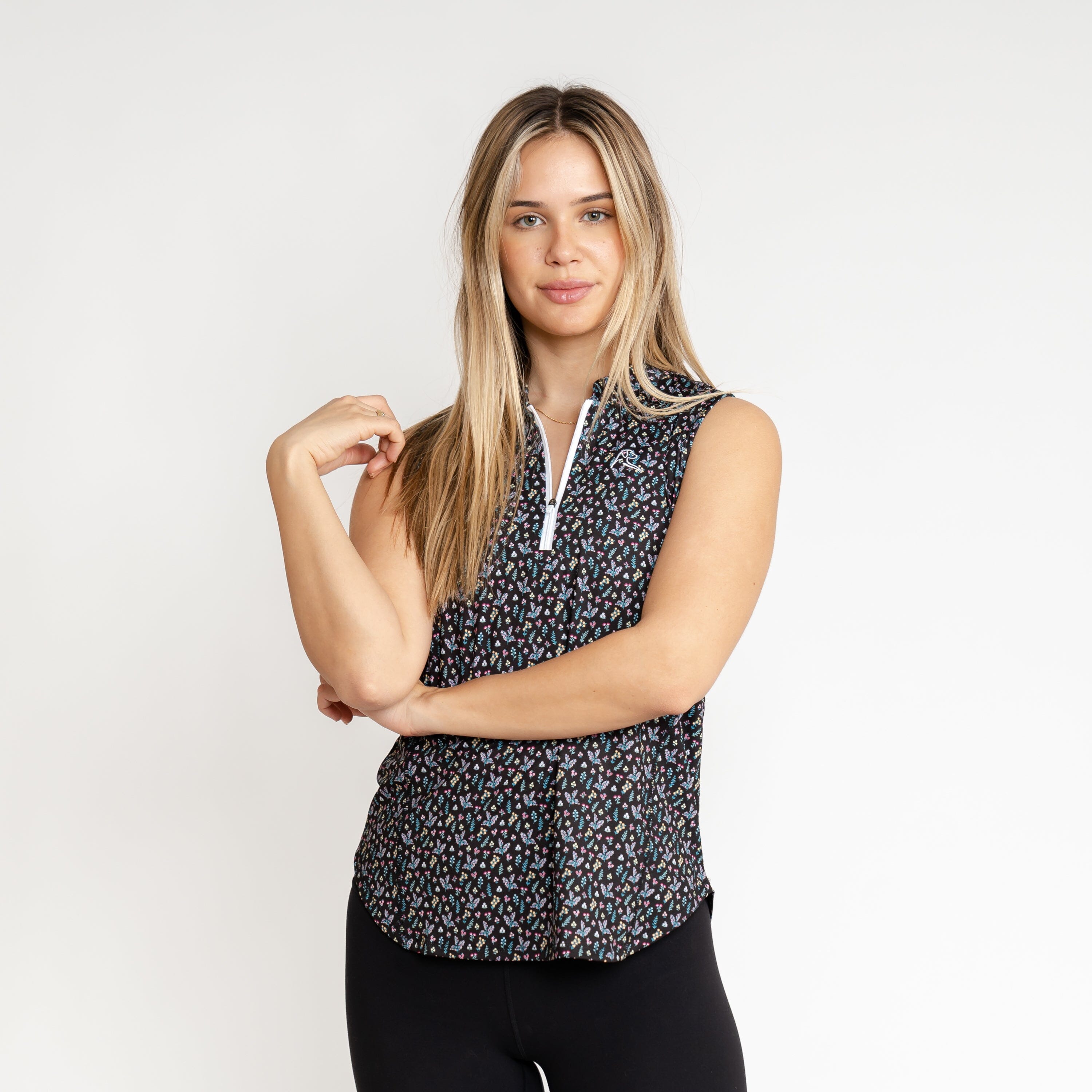The Ditsy Floral Sleeveless Zip (Women's) | Rhoback
