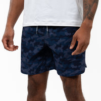 Grit Gym Short | The Barracks Camo - Fleet Navy