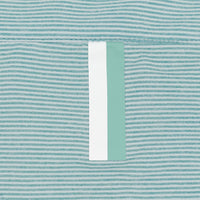 Riva Heather Stripe Performance Q-Zip | The Riva Heather Stripe - Sea Green/White