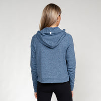 Tempo Performance Hoodie | Heather - Zone Blue/Fleet Navy