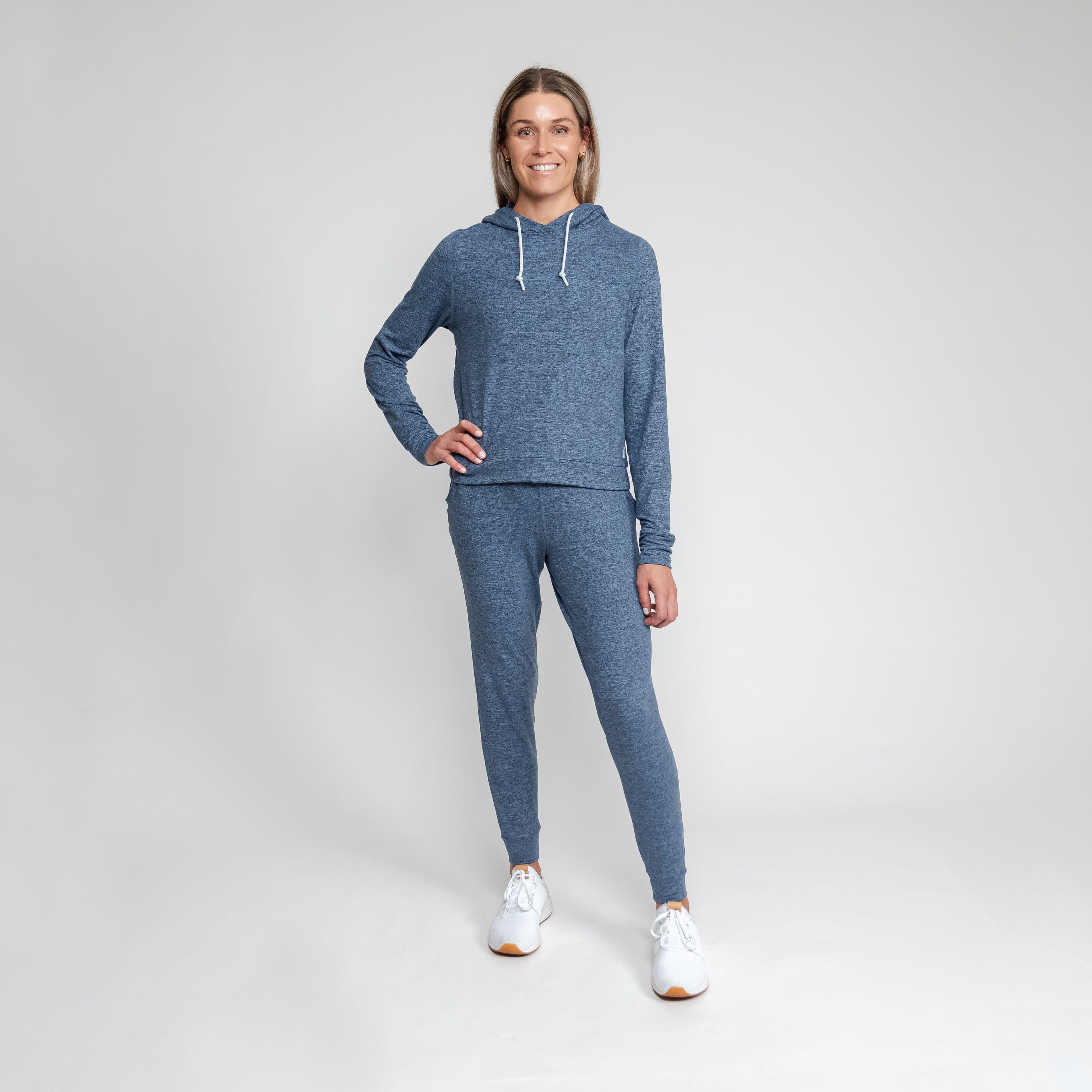 Tempo Performance Jogger, Heather - Zone Blue/Fleet Navy