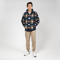 Summit Fleece Pullover | Jackson - Fleet Navy/Saddle Brown