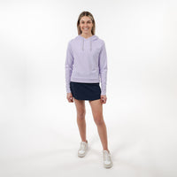 Tempo Performance Hoodie | Heather - Lavender/White