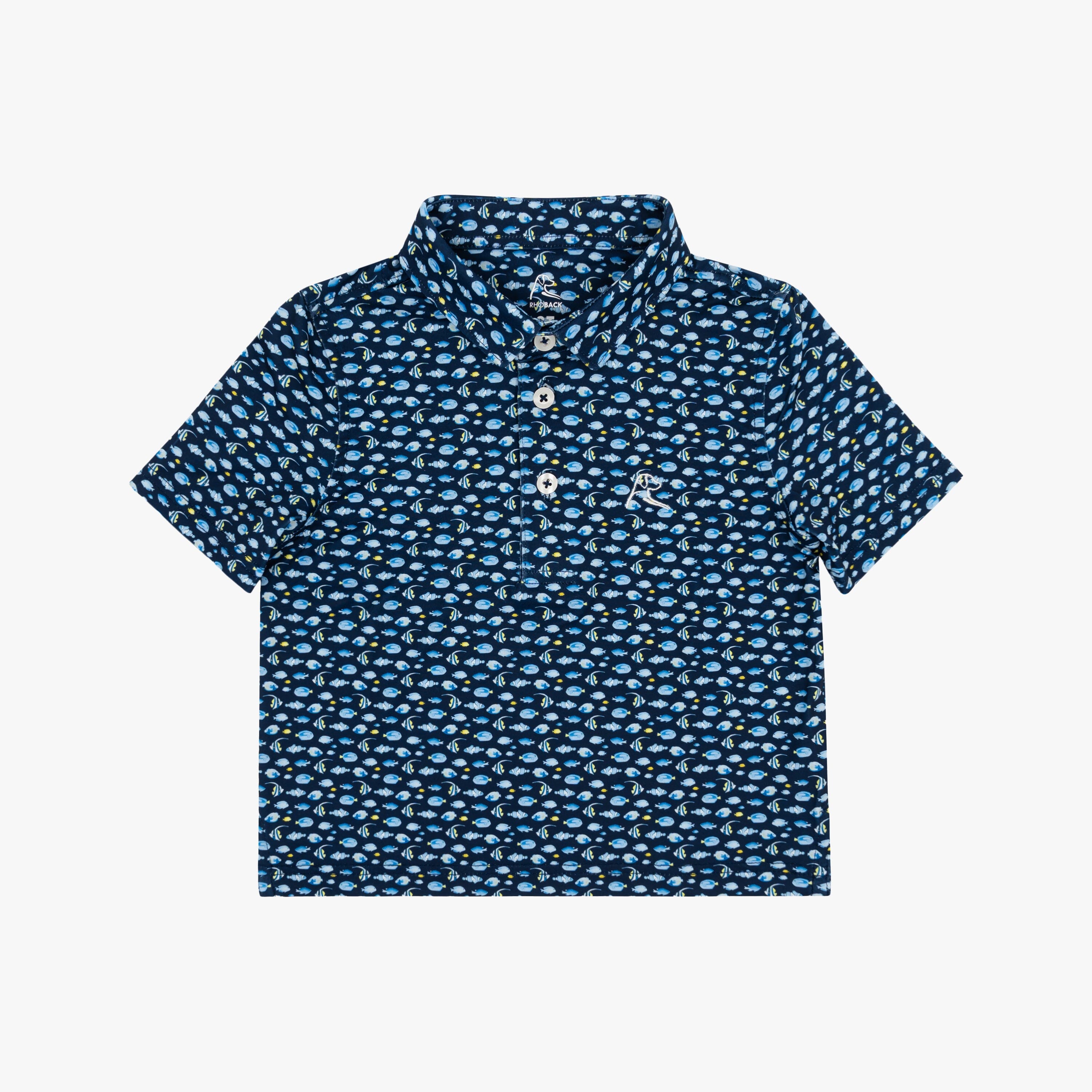 The Lil' Tropical Fish | Performance Polo | The Tropical Fish - Fleet Navy/Pure Blue