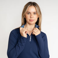 The Solid Performance Q-Zip | Solid - Admiral Navy - The Daisy