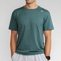 Blitz Tech Tee | Heather - Ponderosa Green/Willow Green