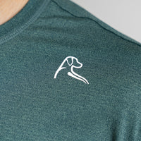 Blitz Tech Tee | Heather - Ponderosa Green/Willow Green