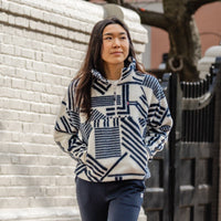 Rivanna Fleece Pullover | Mogul - White/Fleet Navy