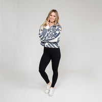 Rivanna Fleece Pullover | Mogul - White/Fleet Navy