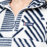 Rivanna Fleece Pullover | Mogul - White/Fleet Navy