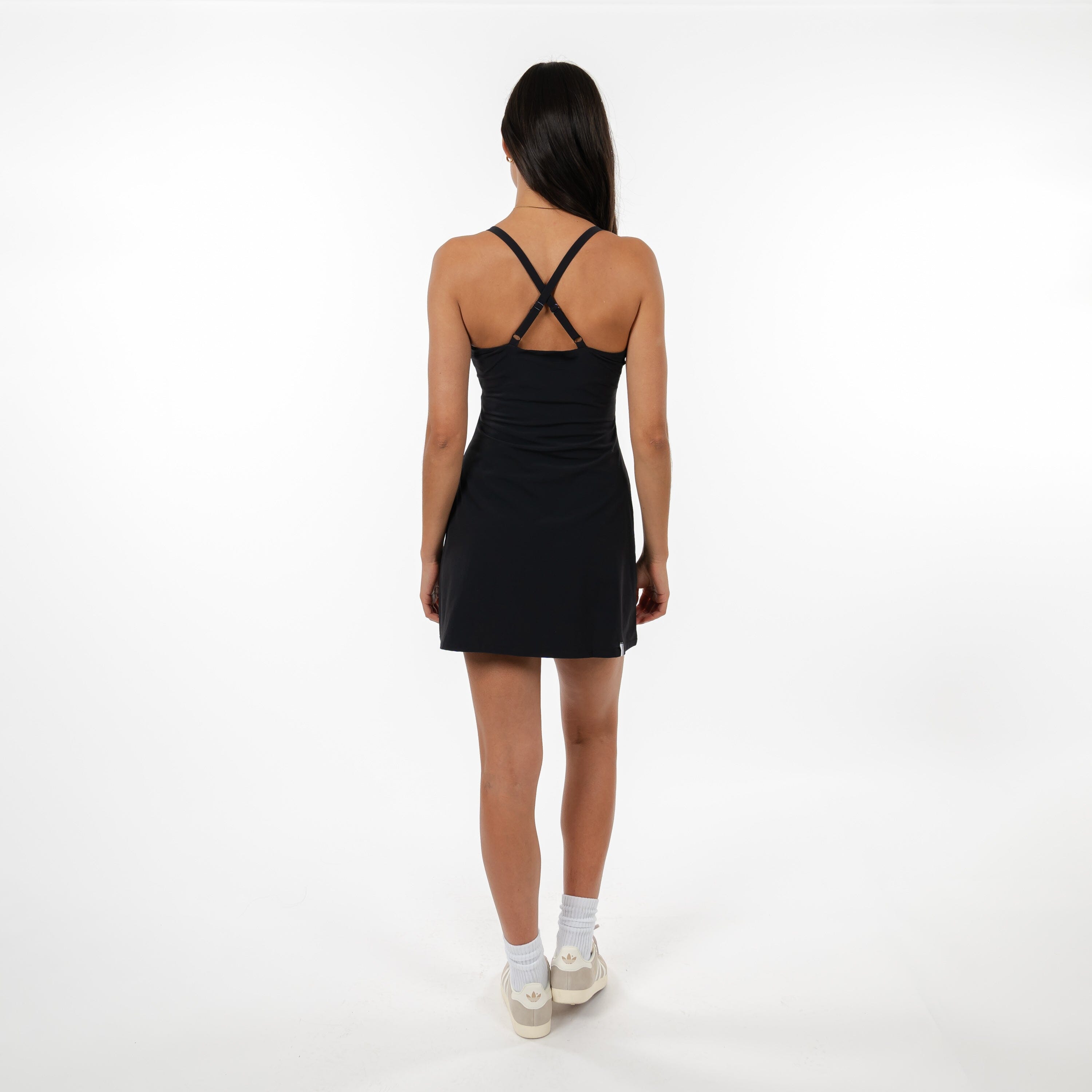 Demi Active Dress | Solid - Midnight Black