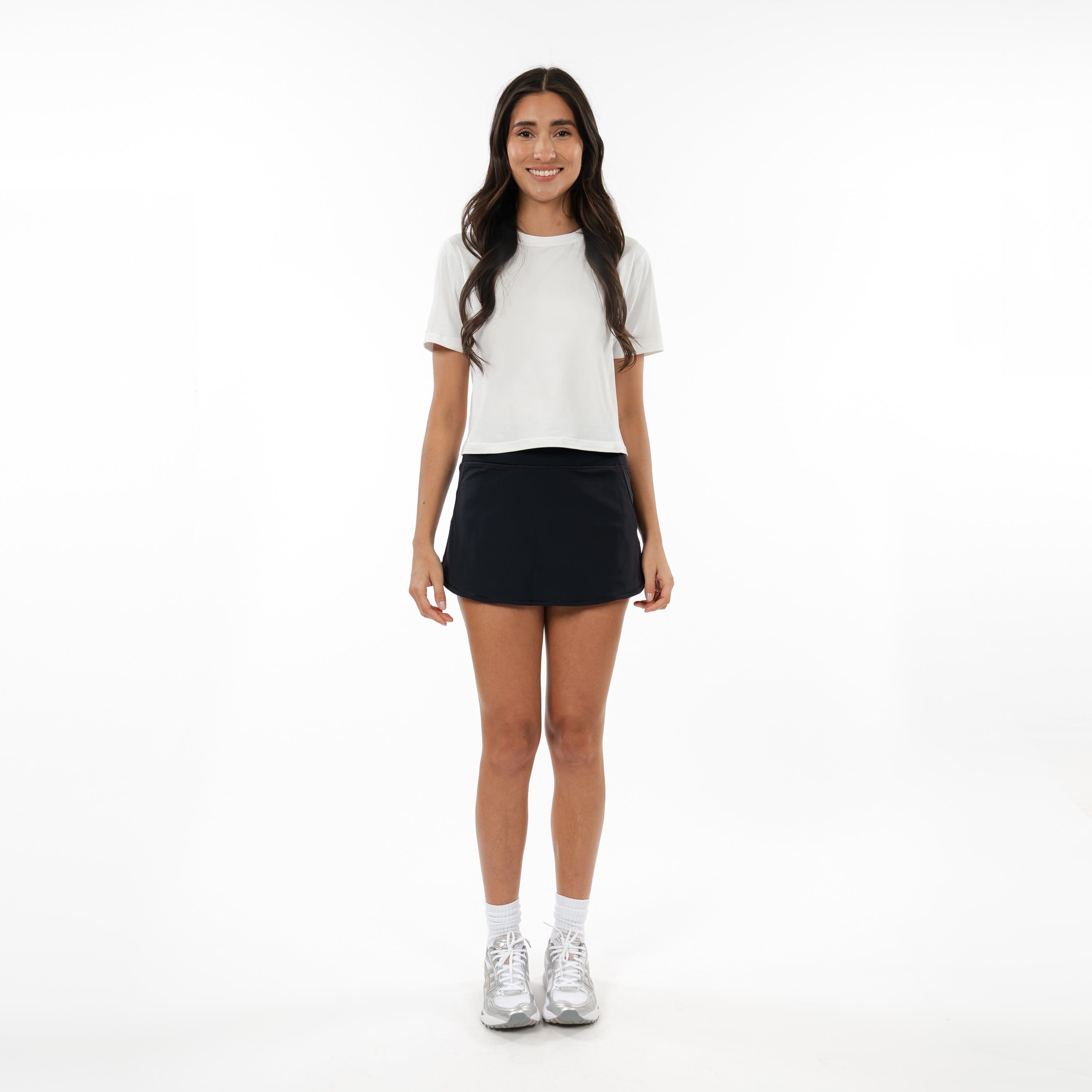 Steffi Active Skort | Solid - Midnight Black