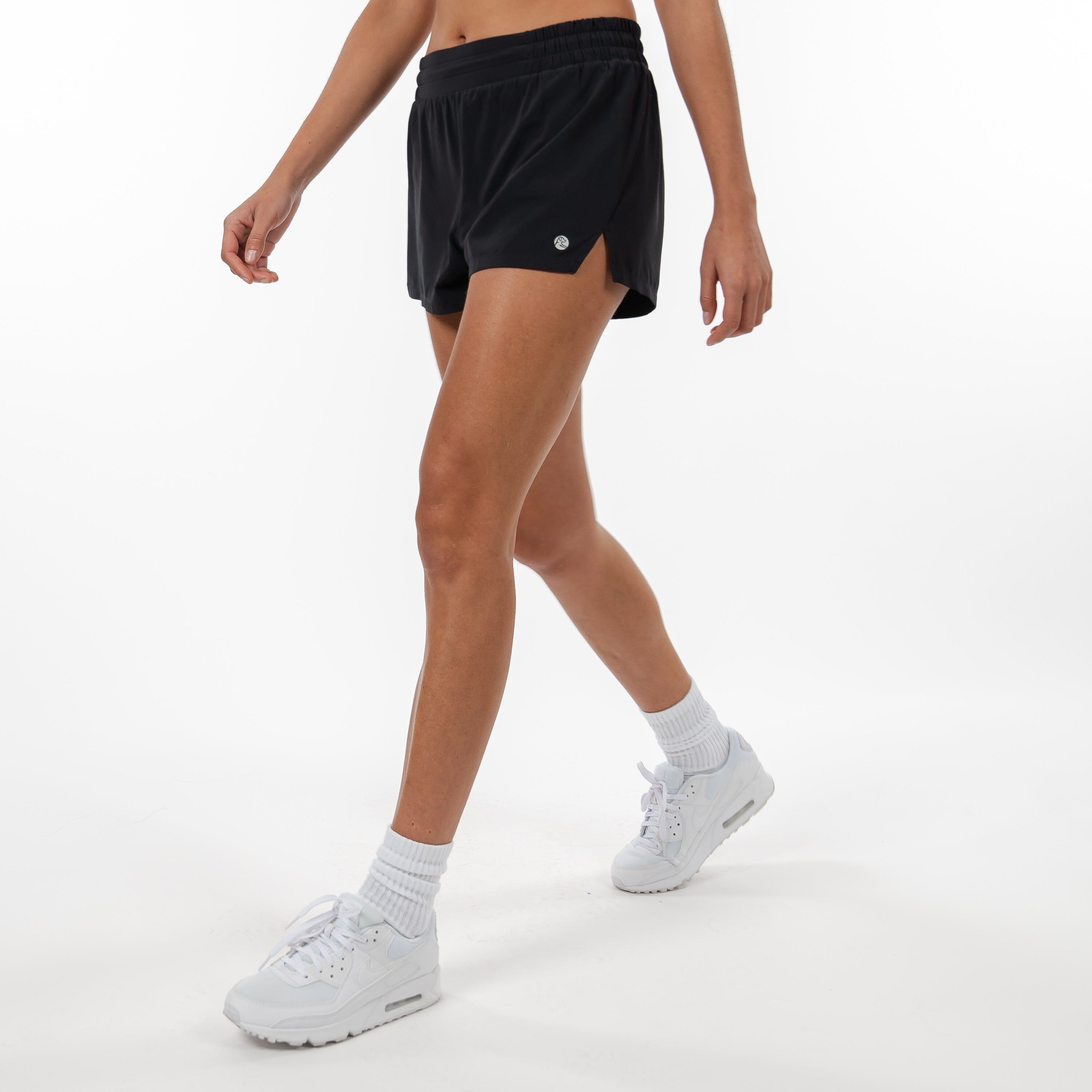 Sunrise Active Short | Solid - Midnight Black