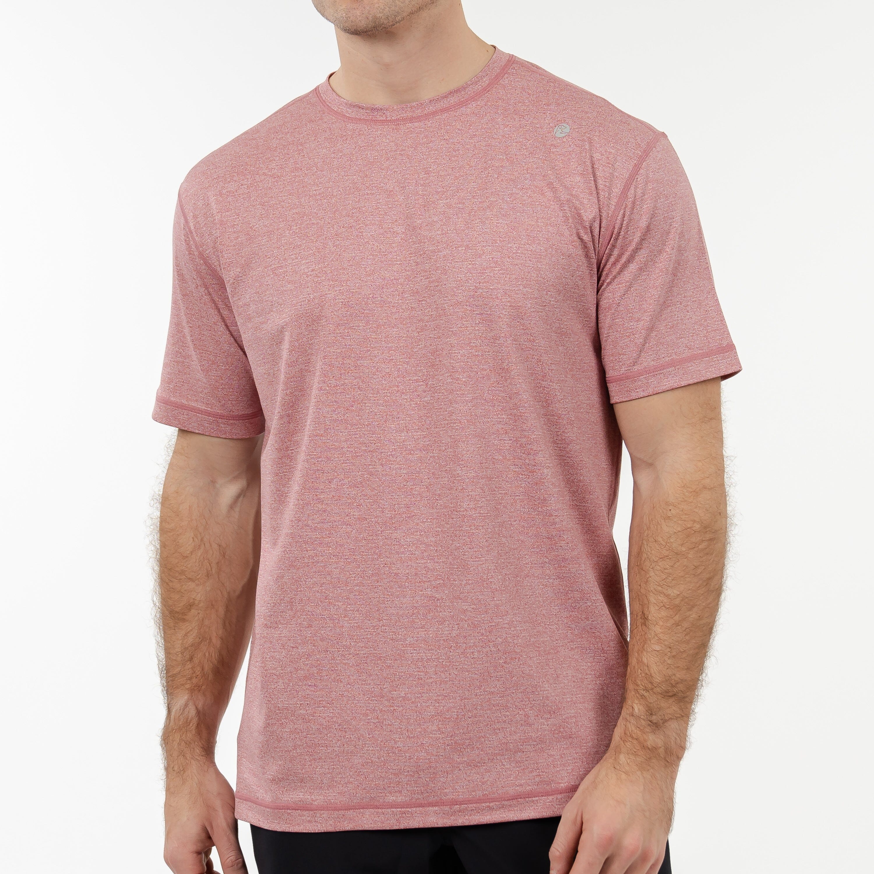 Blitz Tech Tee | Heather - Red Card Red/White