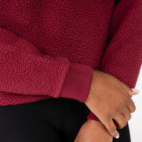 Rivanna Fleece Pullover | Solid - Burgundy