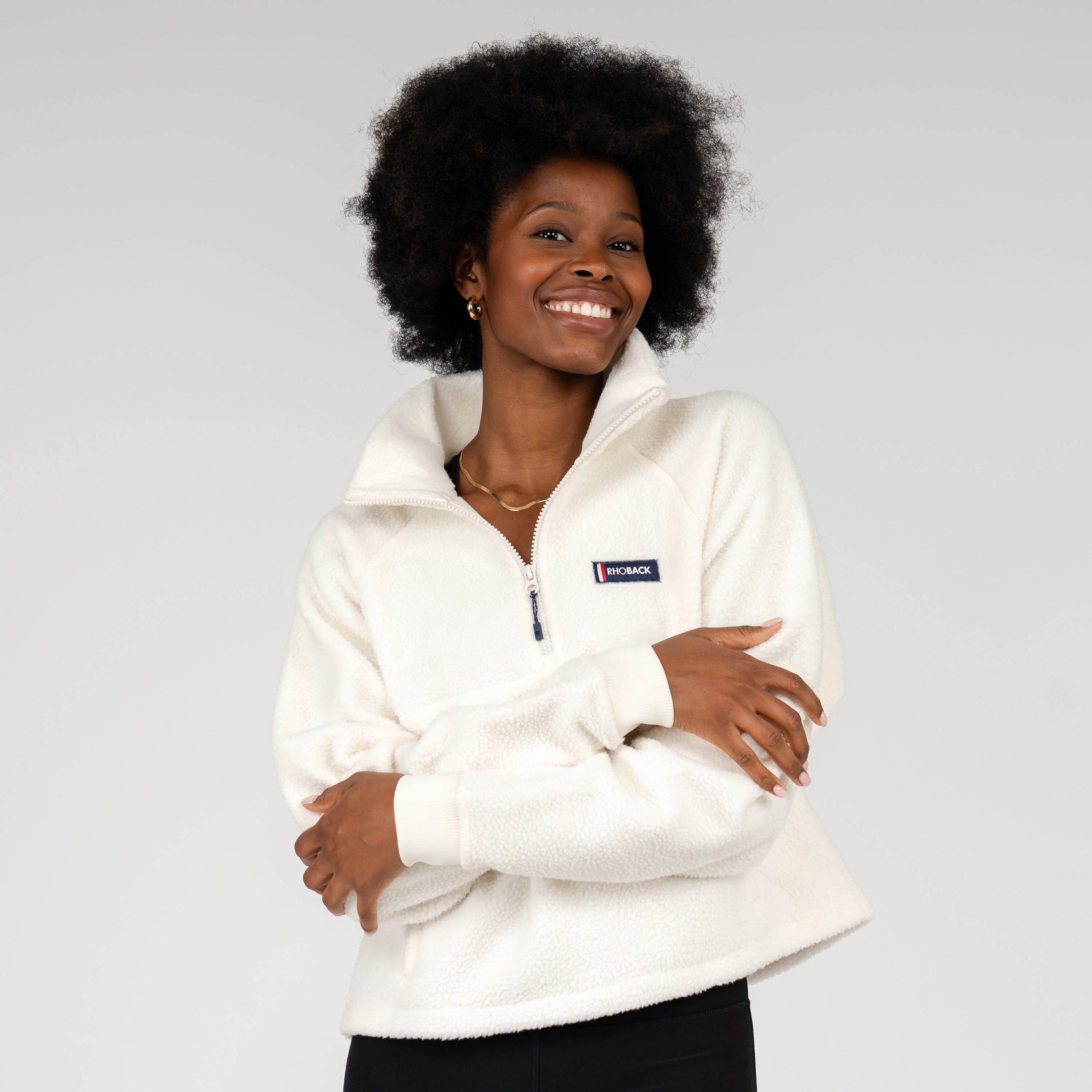 Rivanna Fleece Pullover | Solid - Ivory | Rhoback