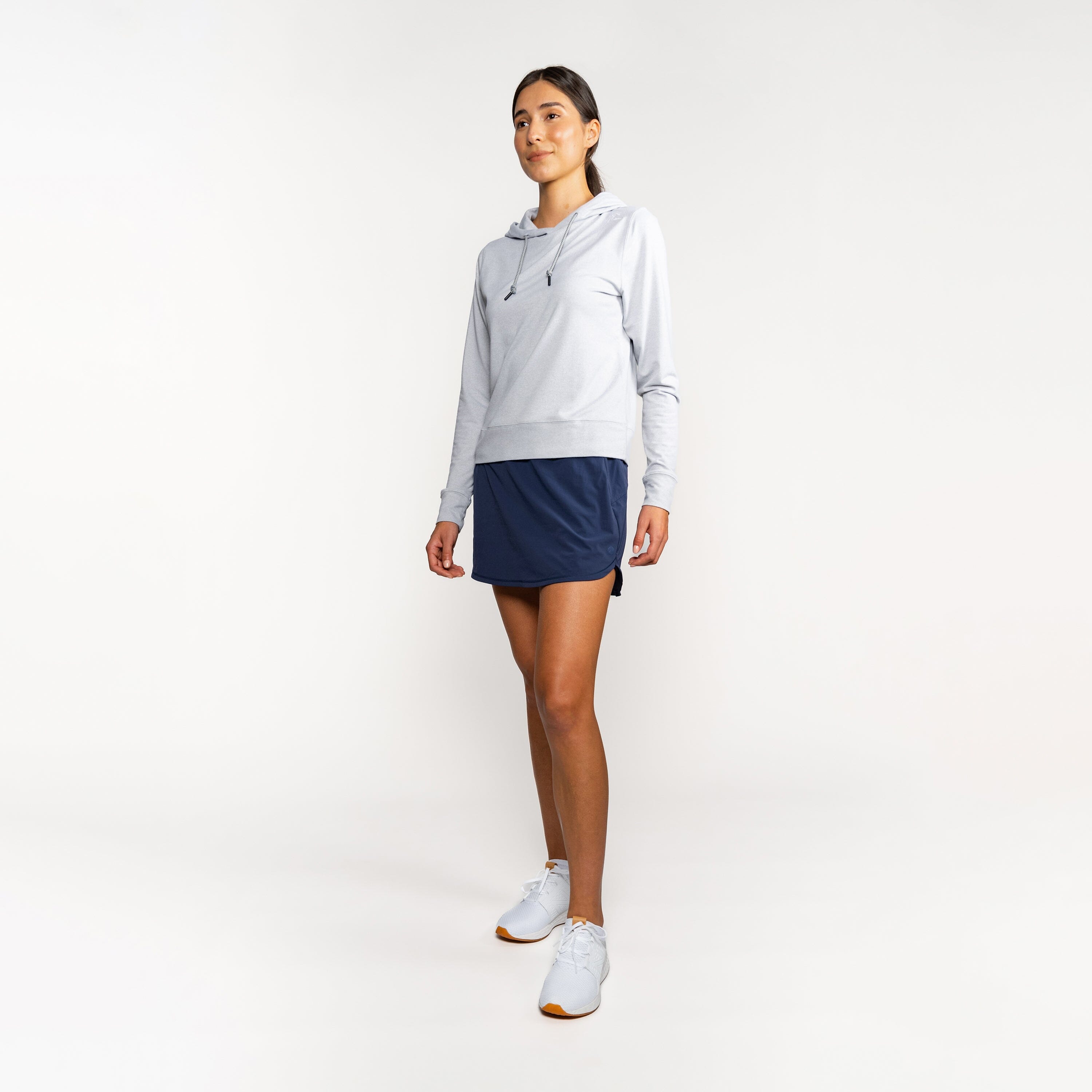 Steffi Active Skort | Solid - Fleet Navy