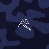 Ruck Camo Jacquard Performance Q-Zip | The Ruck Camo - Fleet Navy/Slate Blue