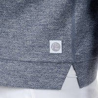 Tempo Performance Hoodie | Heather - Steel Grey/White