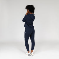 Tempo Performance Hoodie | Heather - Fleet Navy/Nightshade