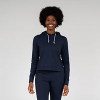 Tempo Performance Hoodie | Heather - Fleet Navy/Nightshade